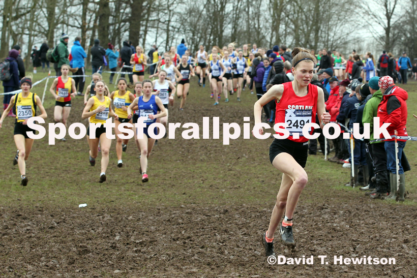 Womens under-20s, 2020 British Athletics Inter Counties Cross Country Champs., Prestwold Hall, Loughborough. Photo: David T. Hewitson/Sports for All Pics